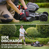 NNEMB 850CX 56V SYNC Pro 22 Cordless Lawn Mower Kit-Fast Charger and Battery