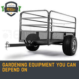 NNEMB Towed Steel Mesh Dump Cart Garden ATV Mower Trailer Tray 1250lbs