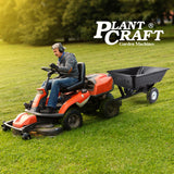NNEMB 400LBS Poly Dump Cart Garden Tip Trailer Tray Tow Quad ATV Ride