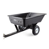 NNEMB 400LBS Poly Dump Cart Garden Tip Trailer Tray Tow Quad ATV Ride