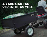 NNEMB 270kg Capacity Metal Dump Cart-for Ride on Mower