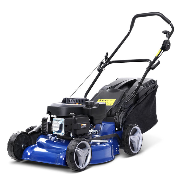 NNEDSZ Mower 19 175cc Petrol Powered Push Lawnmower 4 Stroke 4-IN-1