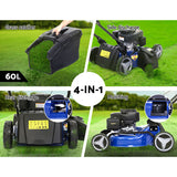 NNEDSZ Mower 19 175cc Petrol Powered Push Lawnmower 4 Stroke 4-IN-1