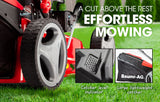 NNEMB 18 175cc Self-Propelled 4-Stroke Petrol Steel Deck Lawnmower-740SX