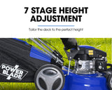 NNEMB 18 175cc Self-Propelled 4-Stroke Petrol Steel Deck Lawn Mower VS500