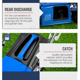 NNEMB 18 175cc Electric Start Self-Propelled 4-Stroke 4in1 Petrol Steel Deck Lawnmower-VS600e