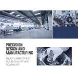 NNEMB 18 175cc Electric Start Self-Propelled 4-Stroke 4in1 Petrol Steel Deck Lawnmower-VS600e