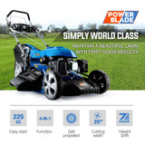 NNEMB Petrol Lawn Mower 225cc 20 4 Stroke Self Propelled-VS900