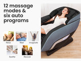 NNEMB Electric Full Body Zero Gravity Massage Recliner Chair with Heat and Bluetooth Black/Blue