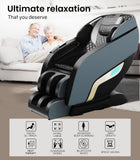 NNEMB Electric Full Body Zero Gravity Massage Recliner Chair with Heat and Bluetooth Black/Blue
