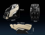 NNEMB Electric Full Body Zero Gravity Massage Recliner Chair with Heat and Bluetooth Black/Cream