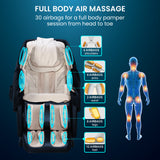 NNEMB Cloud 9 MkII Electric Massage Chair Full Body Zero Gravity with Heat and Bluetooth Navy Blue/Cream
