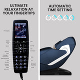 NNEMB Cloud 9 MkII Electric Massage Chair Full Body Zero Gravity with Heat and Bluetooth Navy Blue/Cream