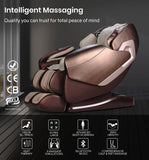 NNEMB Cloud 9 MKII Electric Massage Chair Full Body Zero Gravity with Heat and Bluetooth Bronze