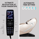 NNEMB Cloud 9 MkII Electric Massage Chair Full Body Zero Gravity with Heat and Bluetooth-Cream/Brown
