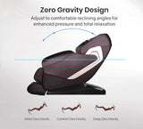 NNEMB Cloud 9 MKII Electric Massage Chair Full Body Zero Gravitywith Heat and Bluetooth Dark Crimson