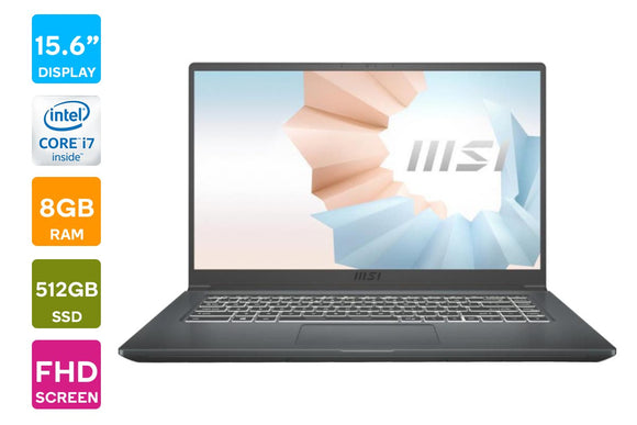 NNEKG MSI Modern 15 A11MU 1034AU Full HD i7 Windows 11 Home Laptop (8GB 512GB)