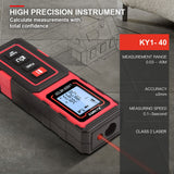 NNEMB KEAMYA 40m Laser Distance Measurer Meter Range Finder Area Volume Digital