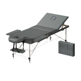 NNEDSZ Zenses Massage Table Portable 3 Fold Aluminium Therapy Beauty Bed Waxing 75CM