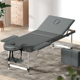 NNEDSZ Zenses Massage Table Portable 3 Fold Aluminium Therapy Beauty Bed Waxing 75CM