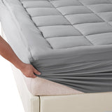 NNEIDS Mattress Topper Bamboo Fibre Luxury Pillowtop Mat Protector Cover Double