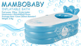 NNEDPE MamboBaby Inflatable Bath Tub - Blue