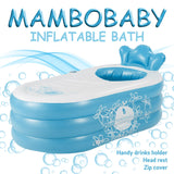 NNEDPE MamboBaby Inflatable Bath Tub - Blue