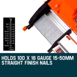 NNEMB Finish Nailer 20V Lithium 16ga Brad Nailer Cordless Nail Gun