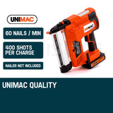 NNEMB Nailer 20V Battery Lithium Ion Rechargeable Cordless Nail Gun
