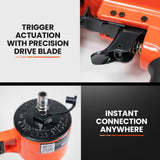 NNEMB CB300 MKII Pneumatic Air T-Nailer Concrete Nail Gun Heavy-Duty
