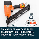 NNEMB Finishing Air Nail Gun-Heavy Duty Angled Nailer Pneumatic Finish