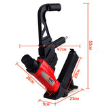 NNEMB Pneumatic Flooring Nailer Staple Gun Floor Gas Nail Cleat Stapler