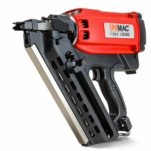 NNEMB Cordless Framing Nailer 34 Degree Gas Nail Gun Portable Battery Charger