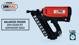 NNEMB LXG3000 MkII Cordless Gas 34 Degree Framing Nailer Kit