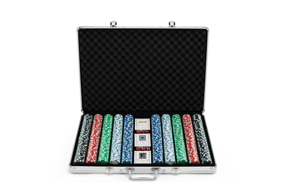 NNEKG 1000 Chip Casino Quality Poker Set with Aluminium Brief Case