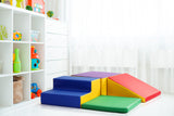 NNEKG Kids 4 Piece Soft Play Foam Corner Climber Activity Playset