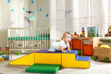 NNEKG Kids 4 Piece Soft Play Foam Corner Climber Activity Playset