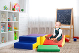NNEKG Kids 4 Piece Soft Play Foam Corner Climber Activity Playset