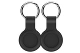 NNEKG Silicone Case Cover for Apple AirTag 2 Pack (Black)