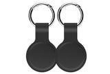 NNEKG Silicone Case Cover for Apple AirTag 2 Pack (Black)