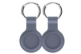 NNEKG Silicone Case Cover for Apple AirTag 2 Pack (Grey)