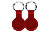 NNEKG Silicone Case Cover for Apple AirTag 2 Pack (Red)