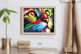 NNEKG Painting by Numbers Colourful Cat