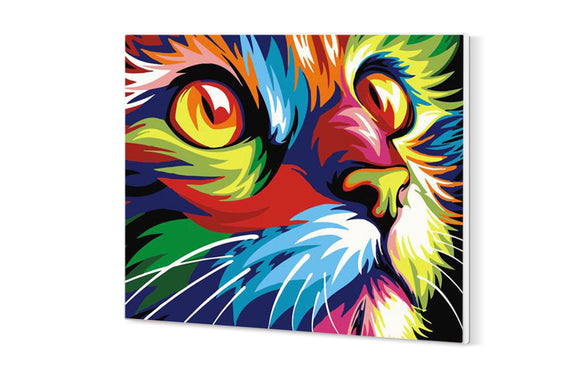 NNEKG Painting by Numbers Colourful Cat