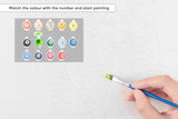 NNEKG Painting by Numbers Colourful Dog