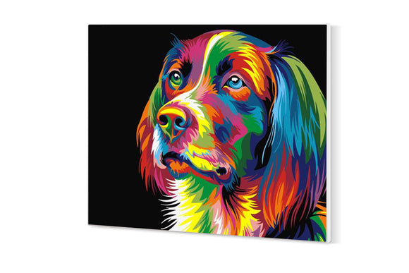 NNEKG Painting by Numbers Colourful Dog