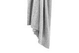 NNEKG 100% Mongolian Cashmere Wrap Scarf (200 x 75cm Grey Melange)