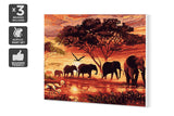 NNEKG Painting by Numbers Elephants