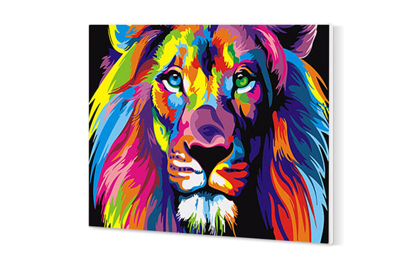 NNEKG Painting by Numbers Colourful Lion