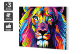 NNEKG Painting by Numbers Colourful Lion